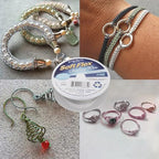 Soft Flex 21 Strand Beading Wire - Fine 0.14 Diameter - 30 Feet Design Wire - style: Satin Silver