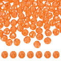 MECCANIXITY 400pcs Czech Faceted Bicone Beads 8mm Glass Spacer Bead Bulk for Jewelry Making & DIY Craft, Orange - color: Orange