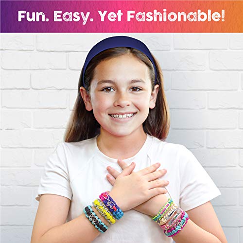 Paracord Bracelet Making Kit with Charms - Art & Craft Gift for Girls Age 8 9 10 11 12 & Teens 13 14 year old. Make Your Own Friendship & Fashion Jewelry for Birthday, Camp & Project Activity - style: Bracelet Making Kit