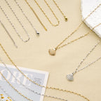 12 Pack Stainless Steel Necklace Chain for Women Men Gold Lip Link Chain Adjustable Necklace Bulk - color: Gold Lip, size: 18 Inches