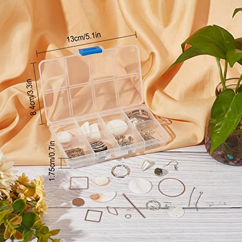 SUNNYCLUE 1 Box DIY 10 Pairs Flat Round Seashell Charm Pendant Shell Charms Earrings Making Kit Natural Seashell Mother of Pearl Charms Jewelry Making Supplies Summer Adult Women Starters Instruction - color: Diy 10 Pairs Flat Round Seashell Charm Earring
