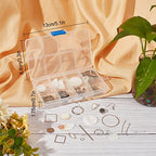 SUNNYCLUE 1 Box DIY 10 Pairs Flat Round Seashell Charm Pendant Shell Charms Earrings Making Kit Natural Seashell Mother of Pearl Charms Jewelry Making Supplies Summer Adult Women Starters Instruction - color: Diy 10 Pairs Flat Round Seashell Charm Earring