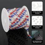 YOUBEIYEE 2 Meters Silver Plated Chain for Jewelry Making USA Flag Enamel Chain Roll Brass Chains Bulk with Jump Rings and Lobster Clasps - color: USA Flag Color