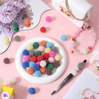 SUNNYCLUE 44Pcs Bubblegum Beads Bulk 20mm Colorful Chunky Bead 1.8mm Berry Pearl Luster Large Round Beadable Pen Charms Plastic Loose Spacer Findings for Jewelry Making Accessories Kits - color: 44pcs 20mm Berry Beads