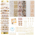 Xylise Jewelry Making Supplies Kit Natural Stone Beads for Irregular Natural Stone with for DIY Craft Bracelet Necklace Earrings for Adults(Light Purple) - color: Light purple