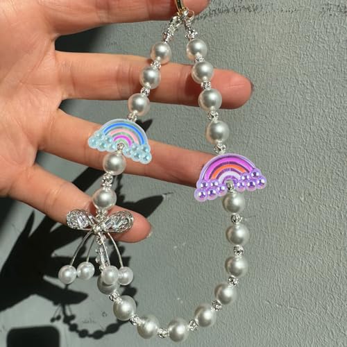 20Pcs Acrylic Rainbow Focal Beads for Pens Colorful Rainbow Fancy Space Beads for DIY Craft Beadable Pens Keychain Bracelet Necklace Earrings Jewelry Making - color: Rainbow
