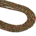 BEADIA Natural Unakite Spacer Beads Caps Rondelle Disk Loose Beads for Beading Jewelry Making 4mmx2mm 38cm - color: Unakite, size: Rondelle Disk 4mm x 2mm