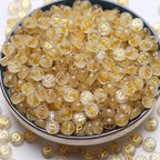 DAHI 1000PCS Letter Beads Glow in The Dark Alphabet Beads, Acrylic Round Letter Bead (A-Z) for DIY Bracelet, Necklace, Jewelry Making Supplies (Glow Gold) - color: glow gold