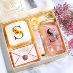 AYGXU Travel Jewelry Box for Women and Girls - Small Case With Initial A-Z - Teacher Gifts - color: white, size: D