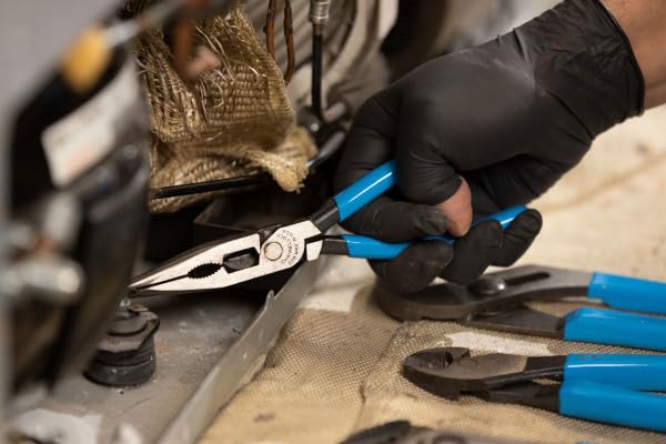 Channellock Long Nose Plier 318 - Side Cutter, Carbon Steel, Precision Grip - 8-Inch