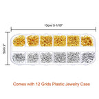 Paxcoo 1200Pcs Open Jump Rings and Lobster Clasps Jewelry Findings Kit with Pliers for Jewelry Making (Silver and Gold) - color: Silver and Gold