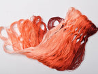 100% Nature Mulberry Handmade Embroidery Silk Thread Woven Jewelry Accessory Artificial Flowers Cross Stitch Floss DIY Sewing Kits 8 Gradient Colors 22m Each (33) - color: 33