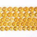 4mm 90Pcs Natural Citrine Beads for Jewelry Making Gemstone Round Loose Beads DIY Bracelet Necklace (Citrine, 4mm) - color: Citrine, size: 4mm