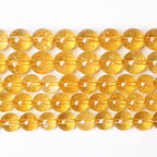 4mm 90Pcs Natural Citrine Beads for Jewelry Making Gemstone Round Loose Beads DIY Bracelet Necklace (Citrine, 4mm) - color: Citrine, size: 4mm