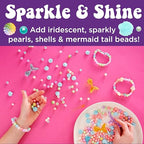 Creativity for Kids Mermaid Bead Jewelry Jar: Create 40+ Friendship Bracelets for Girls, DIY Girls Beads Jewelry Making Kit, Spring Crafts & Mermaid Gifts (Ages 6+)