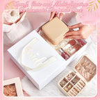 Taiyin Travel Jewelry Case, Bridesmaid Gifts Mini Jewelry Organizer, PU Leather Portable Earring Box for Women Girls - color: Beige