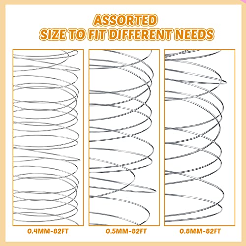 Funrous 5 Rolls 5 Size Jewelry Wire 18, 20, 22, 24, 26 Gauge Copper Wire Kit Jewelry Beading Bendable Craft Metal for Making Crafts, Sculpting with a Pliers(Silver) - color: Silver