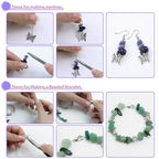 LAIDANLA Jewelry Making Supplies Kit for Adults 1612 Pcs Irregular Natural Stone Gemstone Chip Beads Jewelry Making Kits for Women 20 Colors Jewlery Kit for Craft DIY Bracelet Earring Ring Gifts