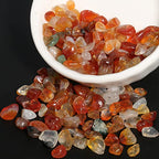 30in Red Agate Natural Chip Stone Beads 5-8mm About 230pcs, Irregular Drilled Orange Red Bead for Bracelets Jewelry Making Supplies for Adults, DIY Crafts. - color: Red Agate