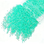qiipii 10000PCS 2mm Aquamarine Green AB Resin Rhinestones Bulk SS6 Water Green Flatback Jelly Stones Diamonds Crystals Gems for Nails Face Eyes Makeup Tumblers Bottles DIY Crafts Crocs Shoes Clothes - color: Aqua Green Ab, size: 2mm Bulk