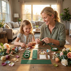DIY Handmade Floral Art Tool Set, Money Flower Bouquet Making Kit Including ABS Pearls, Metal Wire, 2-Millimeter Diameter Flower Stems, Scissors, Pliers and Green Tape