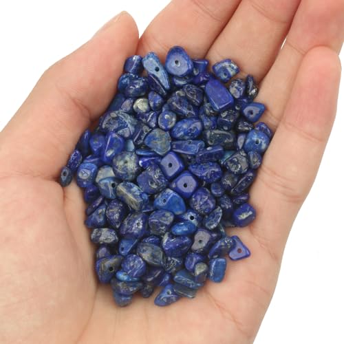 30in Lapis Lazuli Natural Chip Stone Beads 5-8mm About 230pcs, Irregular Drilled Blue Bead for Bracelets Jewelry Making Supplies for Adults, DIY Crafts. - color: Lapis Lazuli