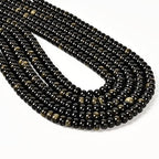 ICAI Natural 5x8mm Rondelle Beads, Abacus Disk Stone Spacer Gemstone Beads for DIY Bracelet Necklace Jewelry Making (Golden Obsidian) - color: Golden Obsidian, size: 5x8