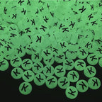 200PCS Letter Beads Glow in The Dark 4x7mm Acrylic Alphabet Letter K Beads for Jewelry Making Bracelet - color: K-200PCS