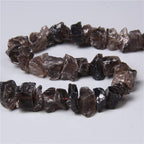 10-13mm Natural Irregular Freeform Raw Tea Quartz Stone Nugget Beads Reiki Crystal Healing Minerals Quartz Bead DIY Jewelry Making - color: Tea Quartz