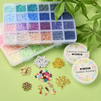 Echoed Elegance Clay Beads 2 Boxes Bracelet Making Kit, 7448 pcs Beads for Jewelry Making, Round Letter Beads with Charm and Elastic Strings, Friendship Bracelets Holiday Gifts for Girls Adults - color: Clay Beads Kit (2 Boxes with Accessories)-about 7448