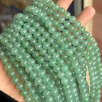 MJDCB Natural Stone Beads Green Aventurine Round Loose Beads for Jewelry Making DIY Bracelet Necklace (8mm) - color: Aventurine, size: 8mm