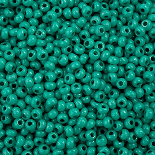 John Bead Czech Glass Seed Beads 11/0 Terra Intensive Dark Green, 25 Grams of DIY Jewelry Making Beads Preciosa (Jablonex) - color: Dark Green
