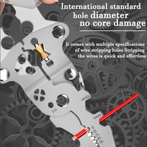 18-in-1 Folding Wire Stripper Pliers – Multifunctional Tool with Voltage Detector, Crimper & Stylus Screwdriver for Cutting, Stripping & Pulling Wires