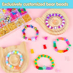 SJZWSD Friendship Bracelet Making Kit– 6 Boxes of Pony, Seed, Clay & Letter Beads, UV Glow in The Dark Beads, Tools & Charms – Jewelry Craft Kit for Kids & Adults - color: GlowMuse
