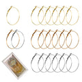 60Pcs Hoop Earring Findings Stainless Steel Earrings Beading Round Earrings Open Beading Hoop for Jewelry Making DIY Crafts Art Creation (60mm) - color: 60mm