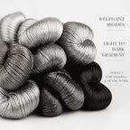 Natural 100% Silk Thread, Handmade Embroidery Thread Silk Floss 8 Colors 110m Each (78) - color: 78