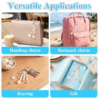 Supkiir 778 Pcs Seashell Keychain Making Kit, Ocean DIY Craft Keychain Supplies with 3 Jewelry Plier, Seashell Bag Charm Sea Horse Starfish Charm Iron Clasp Chain for Oceanic Purse Charms