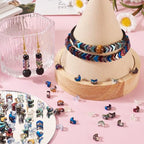 Cheriswelry 184pcs Arrow Glass Beads Colorful Electroplate Tiny Loose Spacer Beads Full/Half Plated Handcrafted Beads Bracelet Beads 5x6mm for DIY Earring Necklace Jewelry Making - color: Mixed Color-Arrow