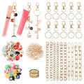 Starry 176 Pcs DIY Keychain Making Kit with Charms,Including 10 Keychain Clips 10 Extender Chains 30 Charms Jewelry Plier, Bag Charm Keychains Making Supplies for DIY and Jewelry Making - color: 176 Pcs