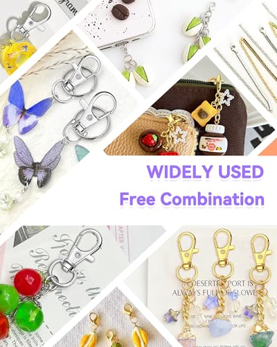 990PCS FIVEIZERO Keychain Making Kit - Keychain kit with Key Ring, Key Chain Clip, Lobster Claw Clasps, Swivel Snap Hook, Jumprings & Extender Chain for Crafts, DIY Projects and Jewelry Making - color: mix