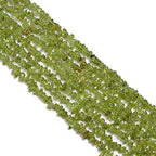 PLTbeads 5-8mm Natral Healing Gemstone Waist Bracelets Necklace Kit Irregular Stone DIY Crafts Design Jewelry Making 1 Strand per Bag Approxi 34 inch (Green Peridot Chips) - color: Green Peridot Chips
