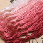 100% Nature Mulberry Handmade Embroidery Silk Thread Woven Jewelry Accessory Artificial Flowers Cross Stitch Floss DIY Sewing Kits 8 Gradient Colors 22m Each (35) - color: 35