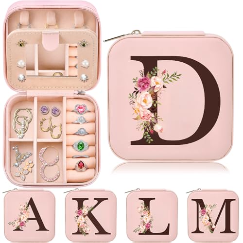 Inngeroo Christmas Gift for Women, Christmas Travel Jewelry Case Box Organizer Personalized Gifts for Mom Wife Women, Gift for Friend Sister Grandma Aunt - style: D