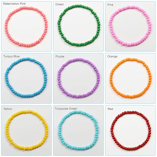Bala&Fillic Crystal Pearl Color 4mm Seed Beads About 1200pcs/100Grams in Bag, 6/0 Glass Craft Beads for Making Bracelet and Necklace (Crystal Pearl) - color: Crystal Pearl -4mm