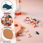 Craftdady Resin Plastic Miniature Food Snack Pendants Charms Ice Drink Juice Pendants Cute Bottle Fruit Keychain Charms Hang Ornament for DIY Craft Earring Bracelet Necklace Jewelry Making - color: Mixed Color 18 Styles