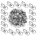 Qovydx 45Pcs 1 inch Silver Key Fob Hardware Kits 1” Metal Keyfobs Hardware Bulk for Keychains Fob Wristlet Hardware with Key Ring for Lanyard - color: Silver Key Fob Hardware