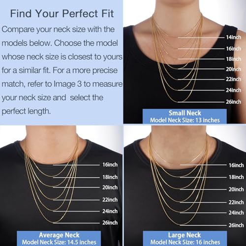 Jewlpire 925 Sterling Silver Chain Necklace Chain for Women 1.1mm Cable Chains Necklace Upgraded Spring-Ring Clasp - Thin & Sturdy Women's Chains Necklaces 14 16 18 20 22 24 Inch - color: 18K Gold Plated, size: 22 Inch