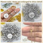 MKCYD 700Pcs Lobster Claw Clasps and Open Jump Rings Set, 14K Gold and Silver Necklace Clasps and Closures Lobster Parrot Trigger Clasp for Jewelry Making - color: Silver
