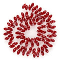 200pcs Czech 12mm Faceted Teardrop Briolette Crystal Glass Loose Beads Pendant Drop Spacer Bulk Siam Red for DIY Jewelry Making CCT2-5 - color: Siam red, size: 12x6mm - 200pcs