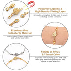 18 Pcs 3 Styles Magnetic Necklace Clasps and Closures, Rose Round Cylindrical Jewelry Magnetic Clasp Connector Locking Magnetic Clasp Bracelet Extender for Jewelry Making (Gold, Silver) - color: Gold Silver
